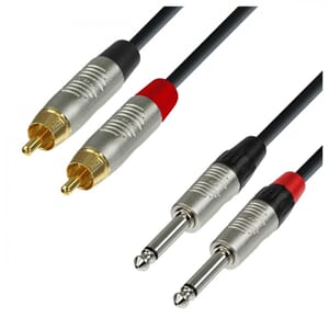 Adam Hall 2xRCA - 2xJack 6,3 Mono, 6 M