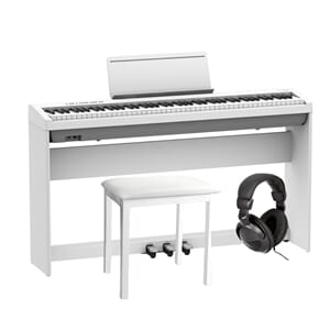 Roland FP-30X Hvit Pakke med møbelstativ