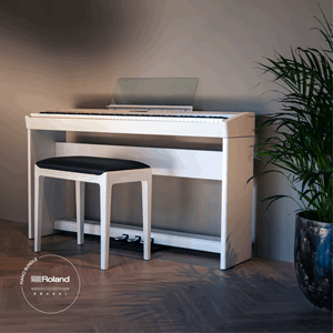 Roland FP-60X Hvit Interiør Krakki Pianopakke