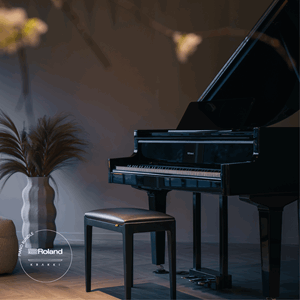 Roland GP9 Sort Pianolakk Interiør Krakki Pianopakke
