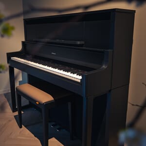 Roland LX9 Sort Interiør Krakki Pianopakke